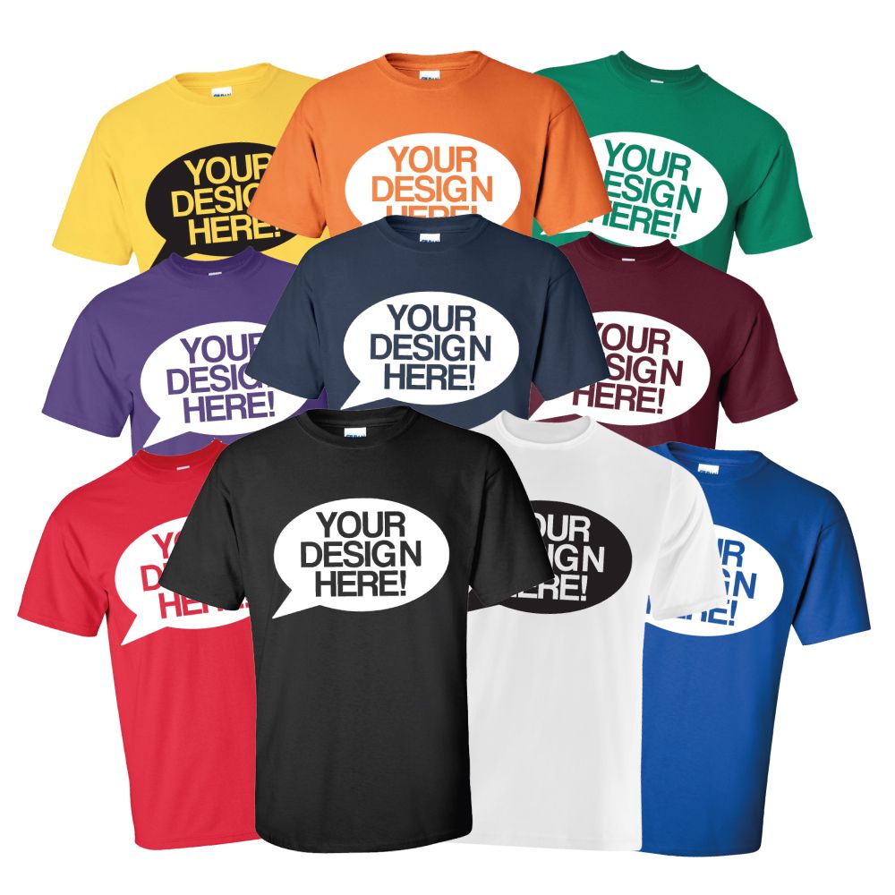 10x Printed Colour T-Shirts